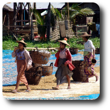 Frauen bei der Arbeit – Myanmar Reisen