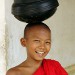 Junger Mönch in Yangoon während unserer Birma Studienreisen